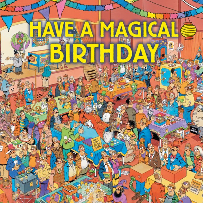 Jan van Haasteren | Verjaardagskaart | Magical