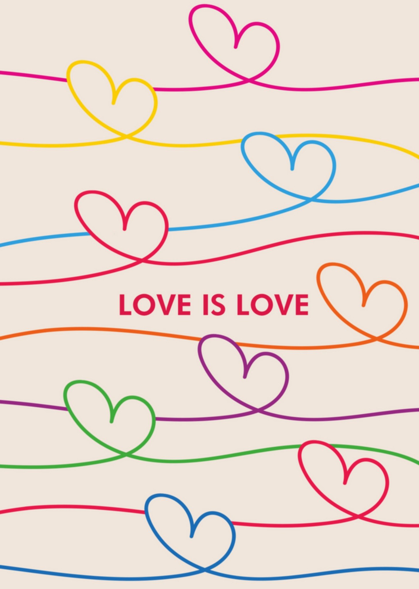 Pride kaart - love is love