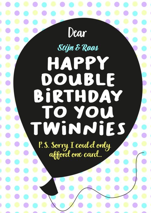 Liefs Jansje | Verjaardagskaart | Twinnies