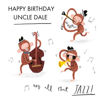 Greetz | Verjaardagskaart | jazz apen