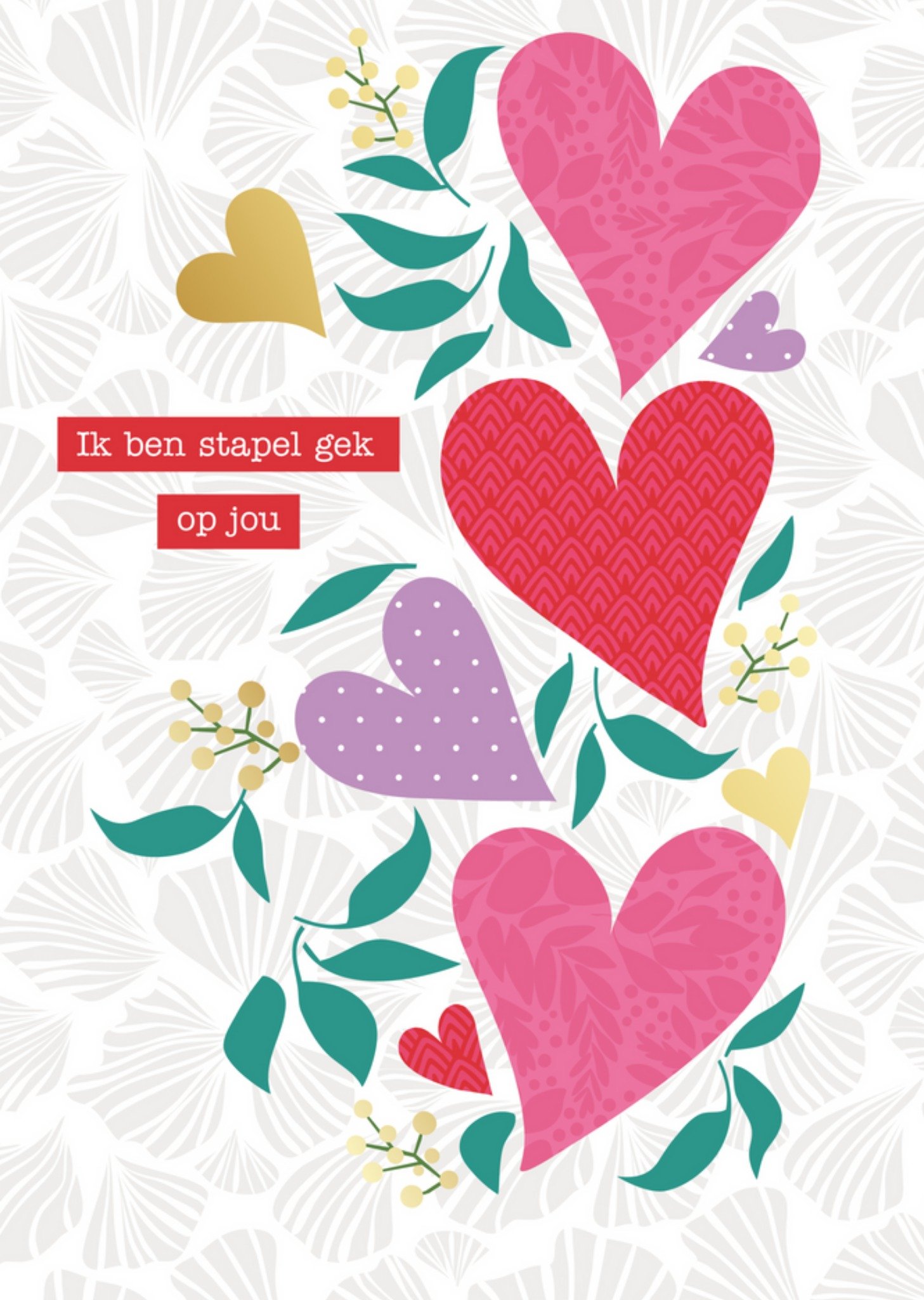 TMS - Valentijnskaart - hartjes - stapelgek