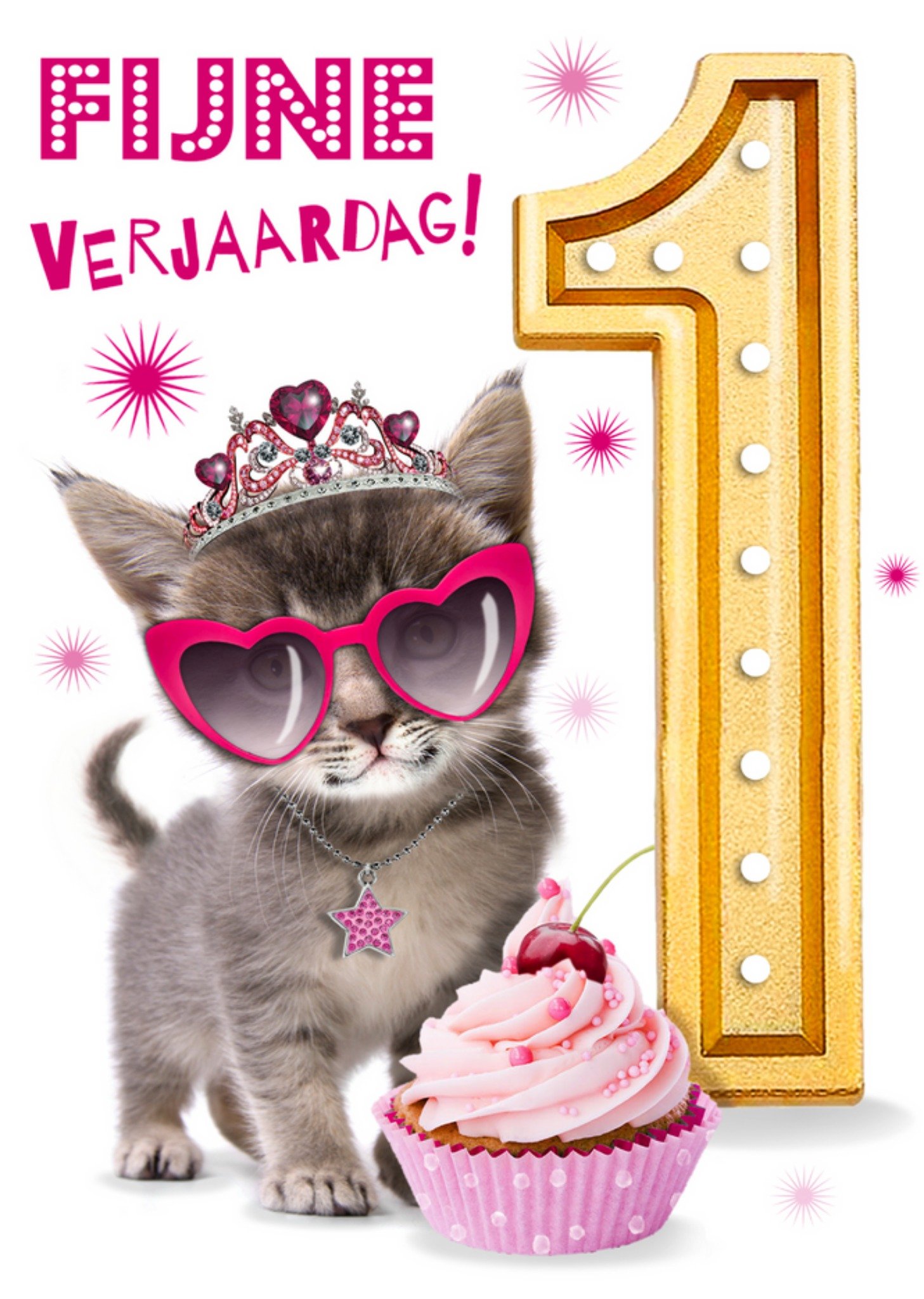 Emma Proctor - Verjaardagskaart - kat - 1 jaar