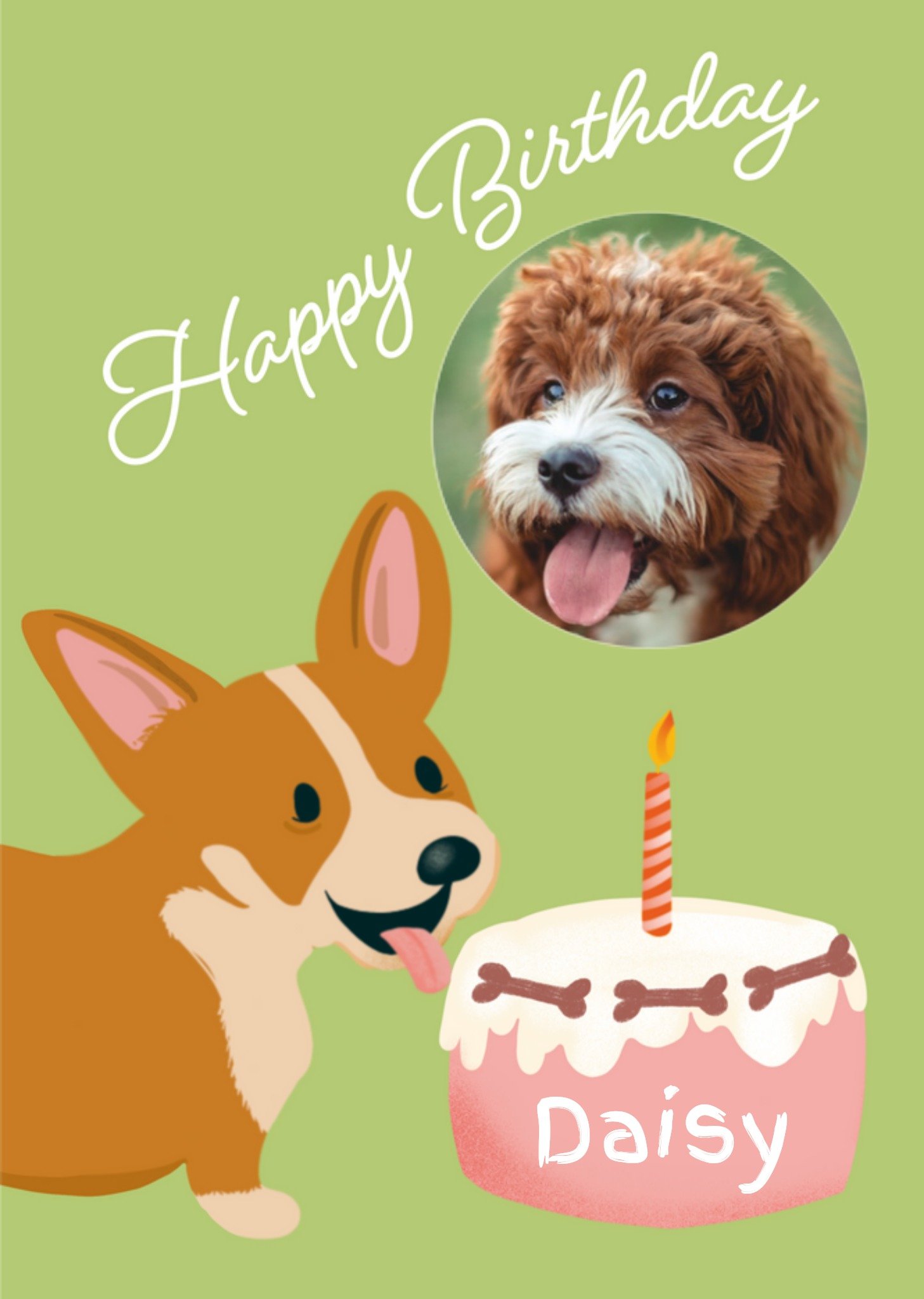 Tsjip - Verjaardagskaart - Hondje - Met naam