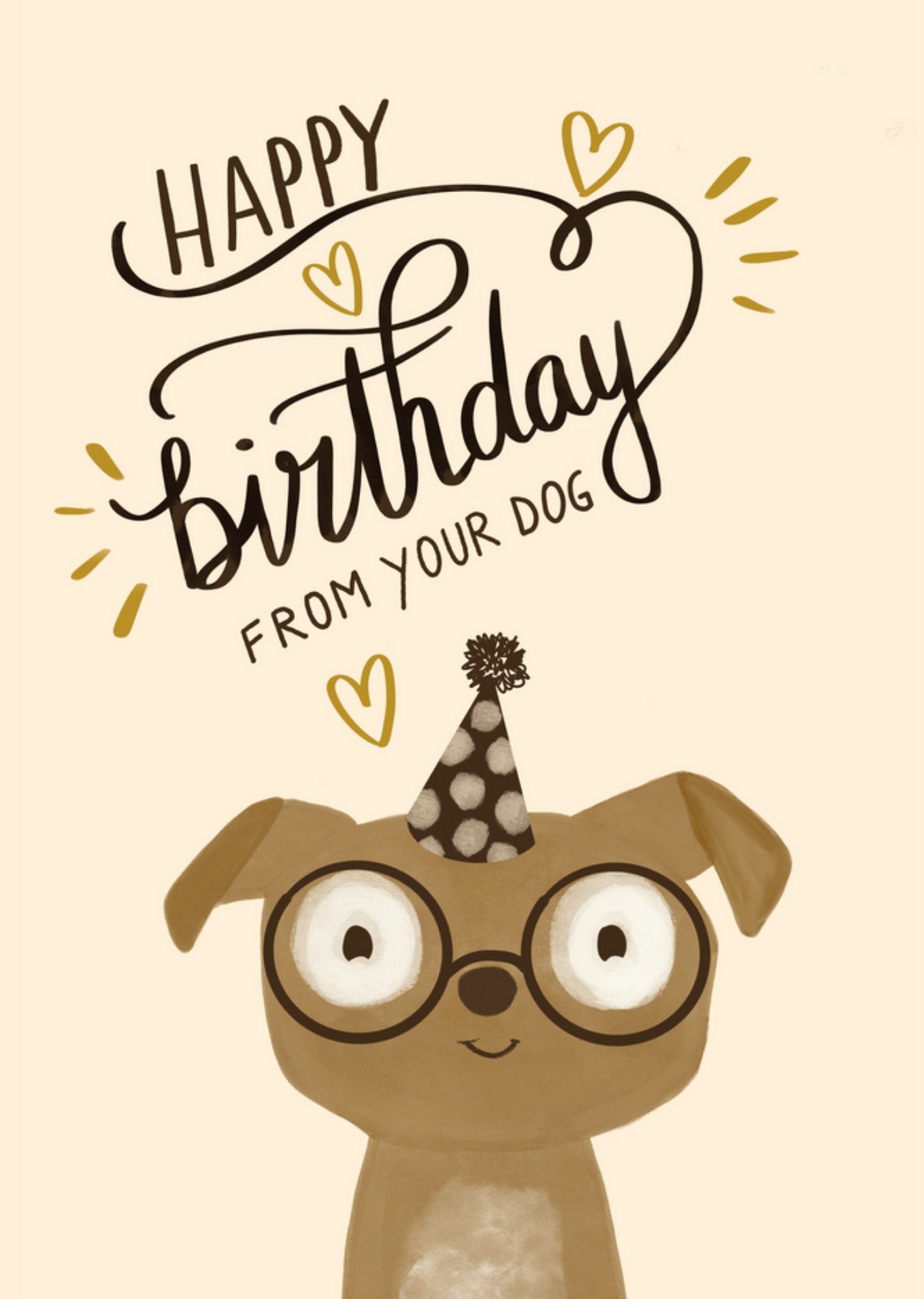 Tsjip - Verjaardagskaart - From your dog