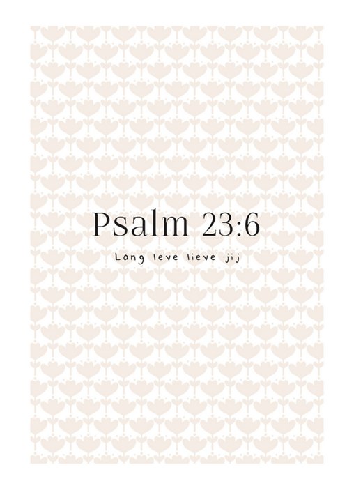 Dagelijkse Broodkruimels | Verjaardagskaart | Psalm 23:6