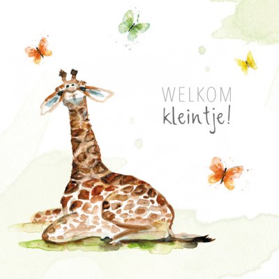 Michelle Dujardin | Geboortekaart | Giraffe