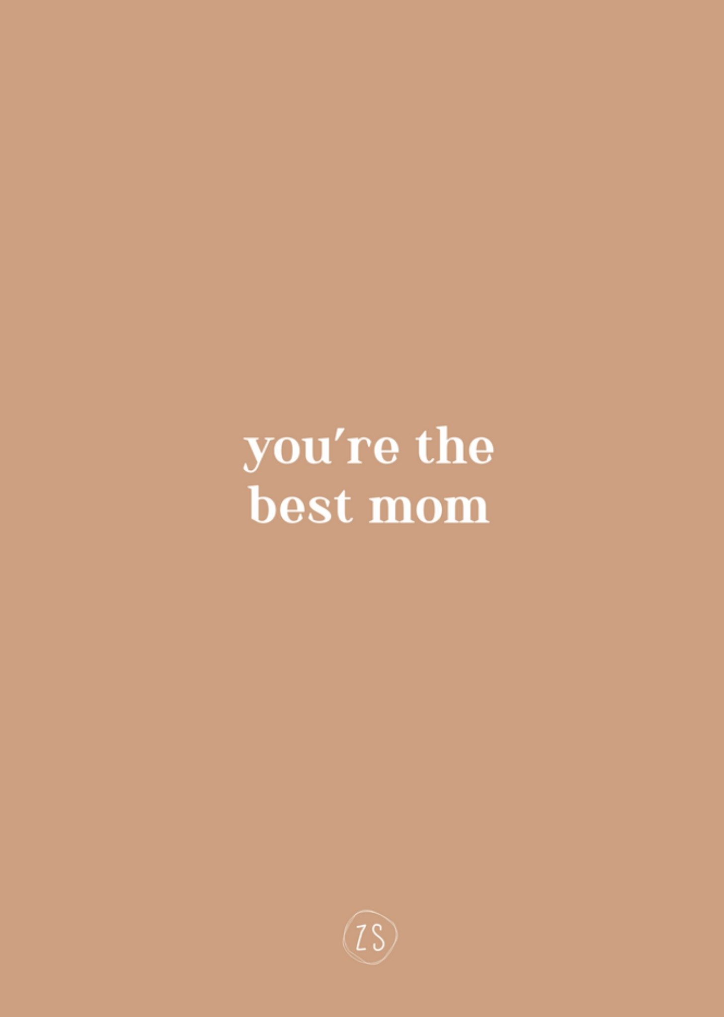 Zusss - Moederdagkaart - Best Mom
