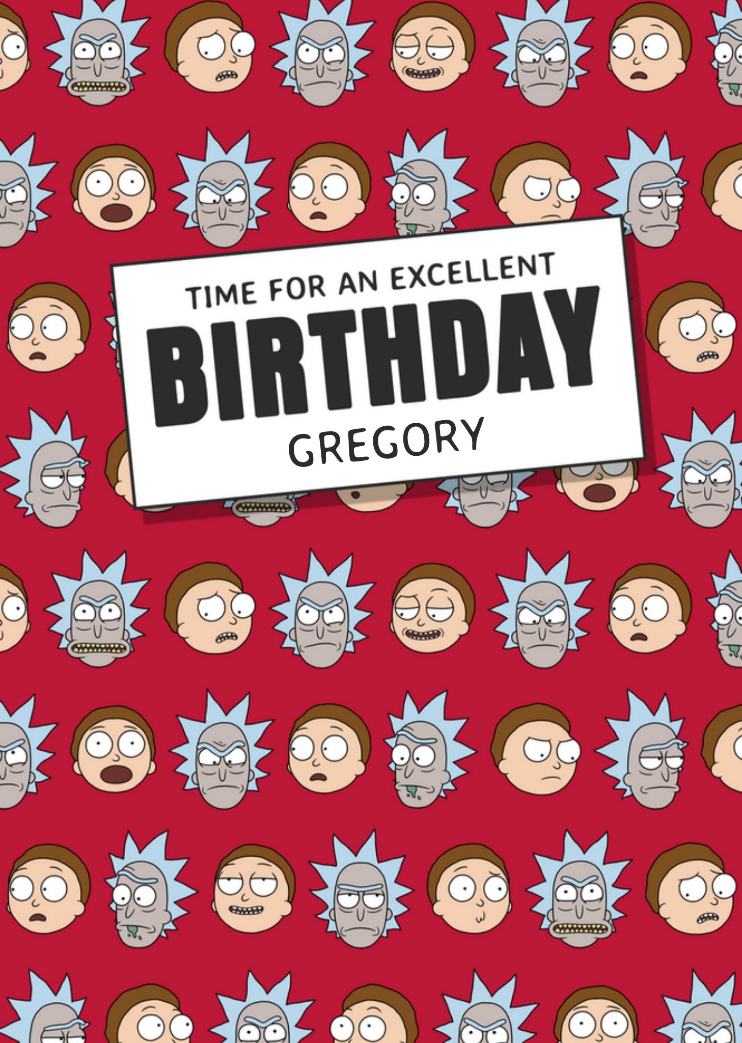 Rick and Morty - Verjaardagskaart - Excellent