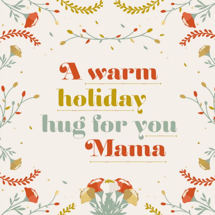 Greetz | Kerstkaart | mama | warm holiday