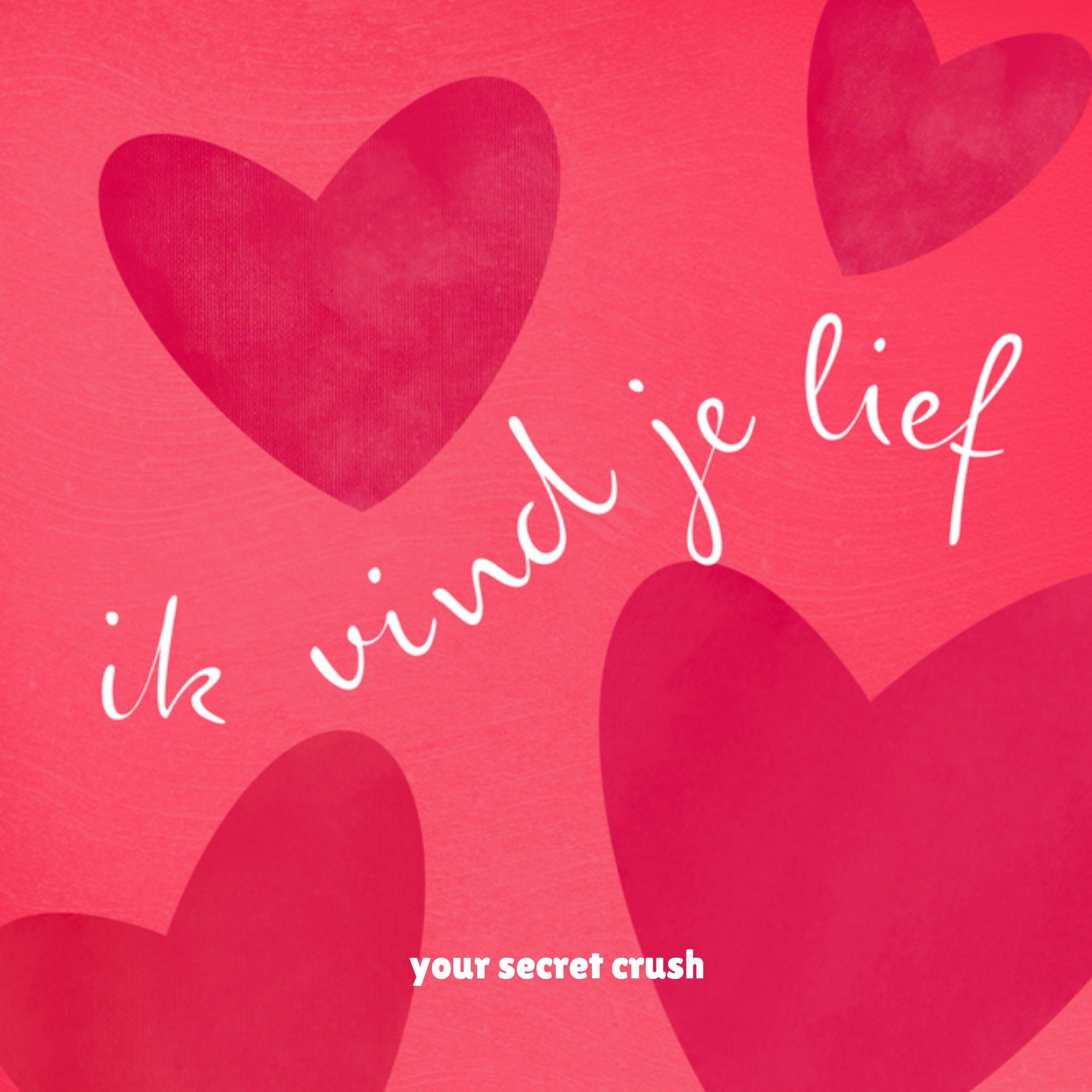 Valentijnskaart - secret crush