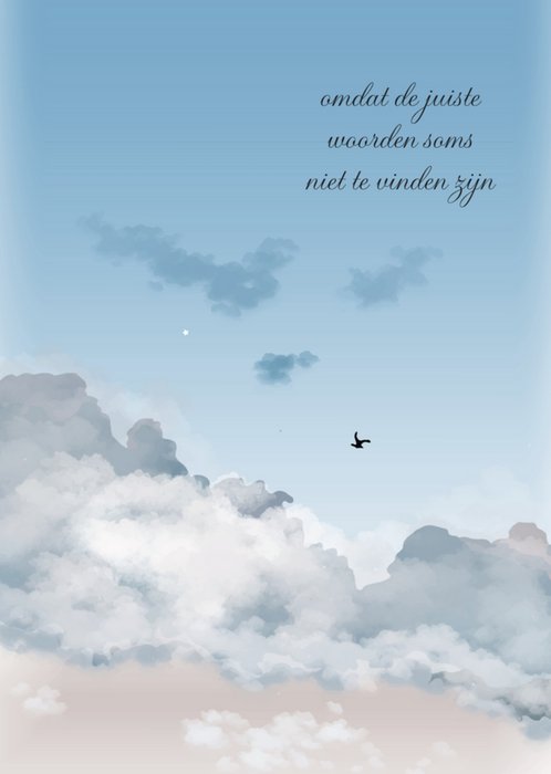 Greetz | Condoleancekaart | wolken