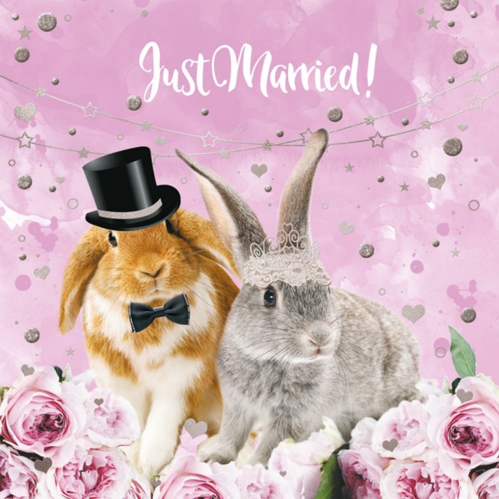 TMS | Huwelijkskaart | konijntjes