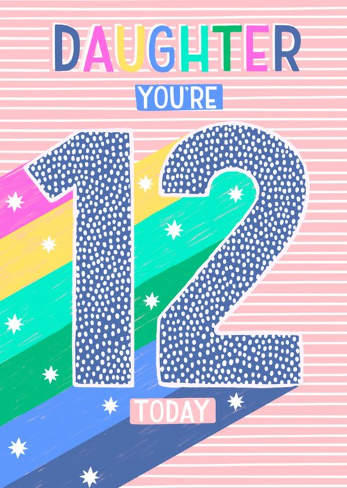 Greetz | Verjaardagskaart | daughter you're 12