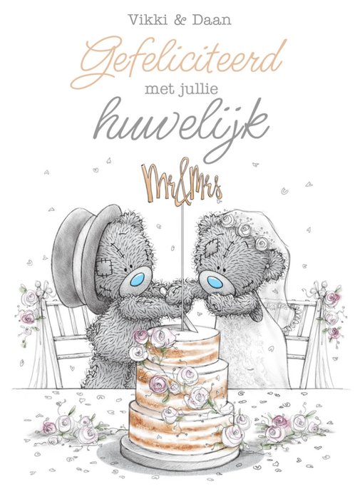 Me to You | Huwelijkskaart | Tatty Teddy | Mr & Mrs