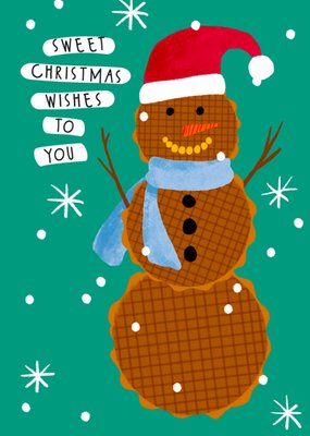 Greetz | Kerstkaart | Stroopwafel | Sweet Christmas wishes