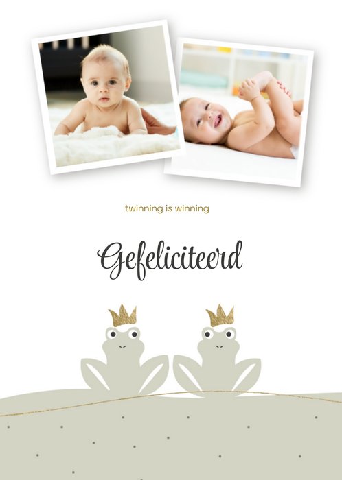 Greetz | Geboortekaart | Twinning is winning