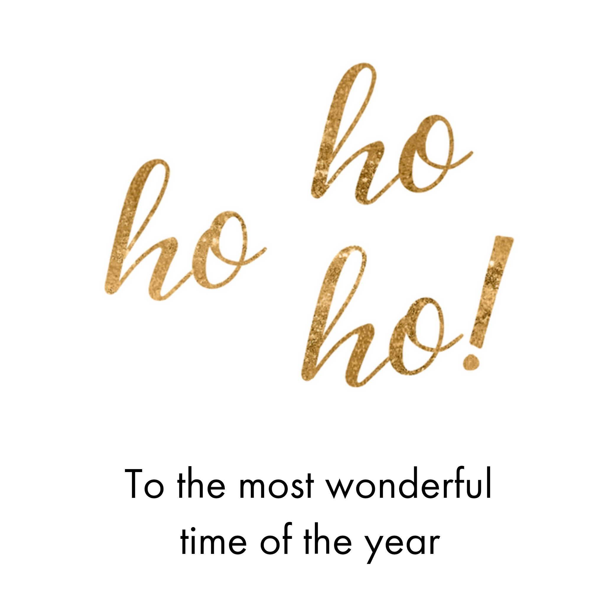 Kerstkaart - Ho Ho Ho