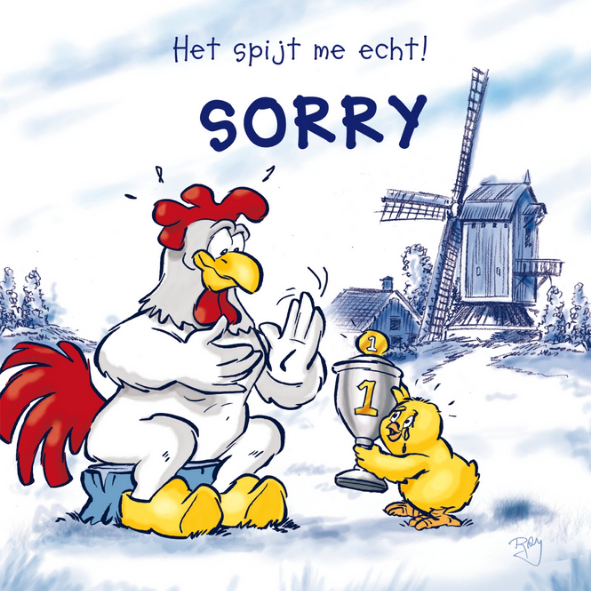 Old Dutch - Sorry kaart - Oma 06