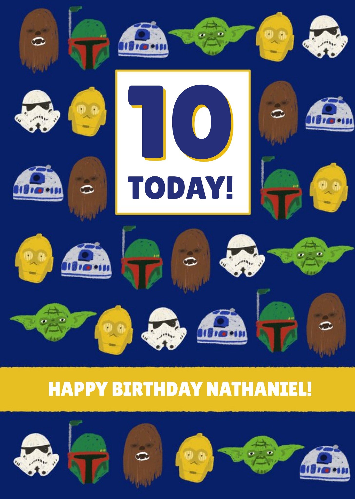 Star Wars - Verjaardagskaart - met aanpasbare naam