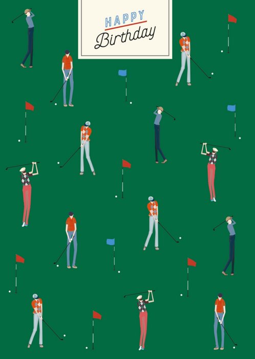 TMS | Verjaardagskaart | Golf