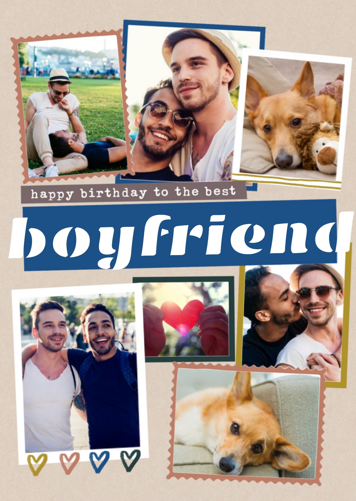 Verjaardagskaart - fotokaart boyfriend