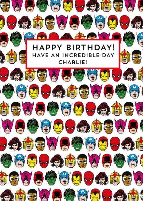Marvel | Verjaardagskaart | met naam