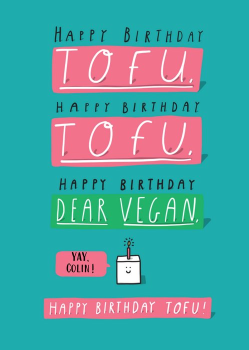 Tillovision | Verjaardagskaart | tofu