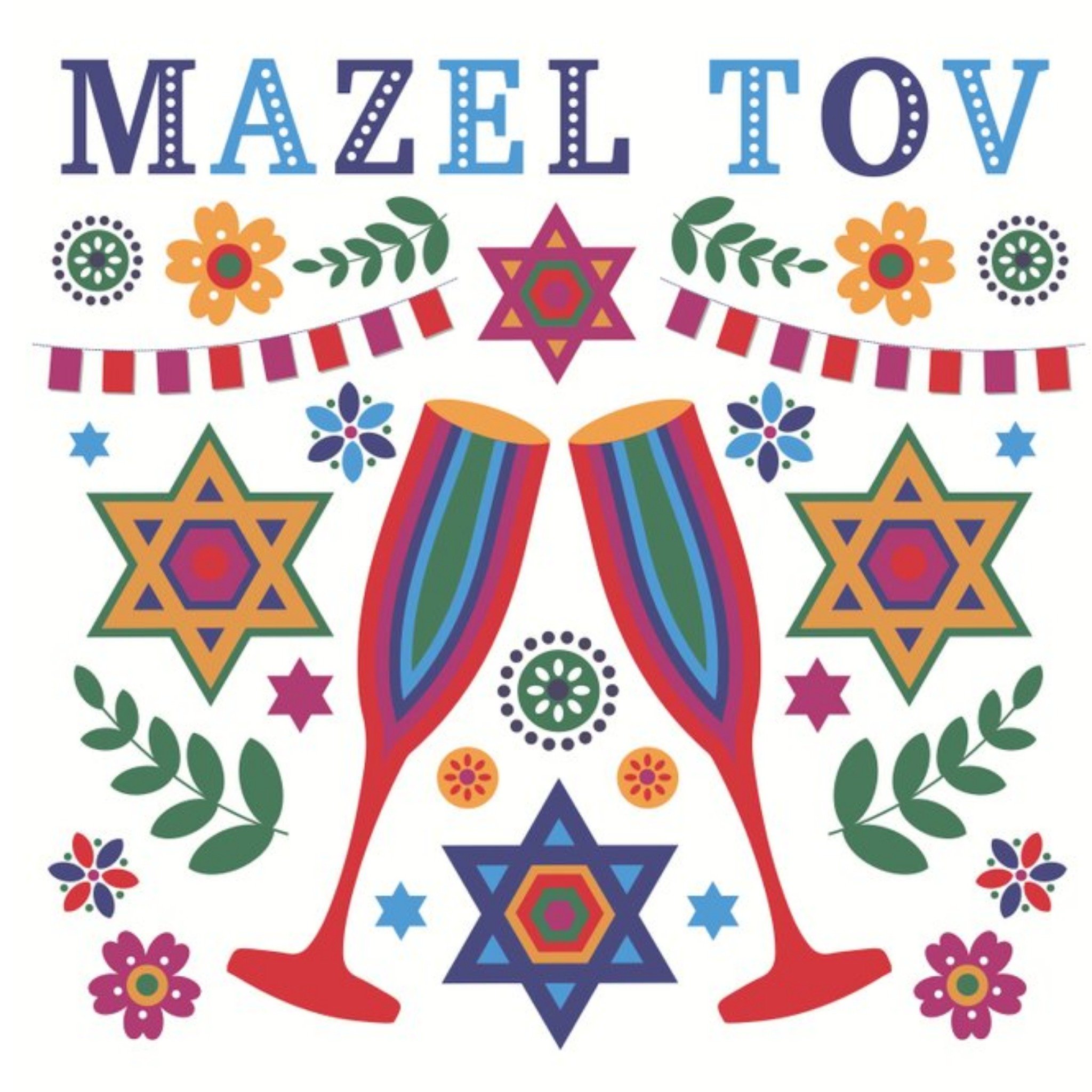 Davora - Felicitatiekaart - Mazel Tov - Cheers