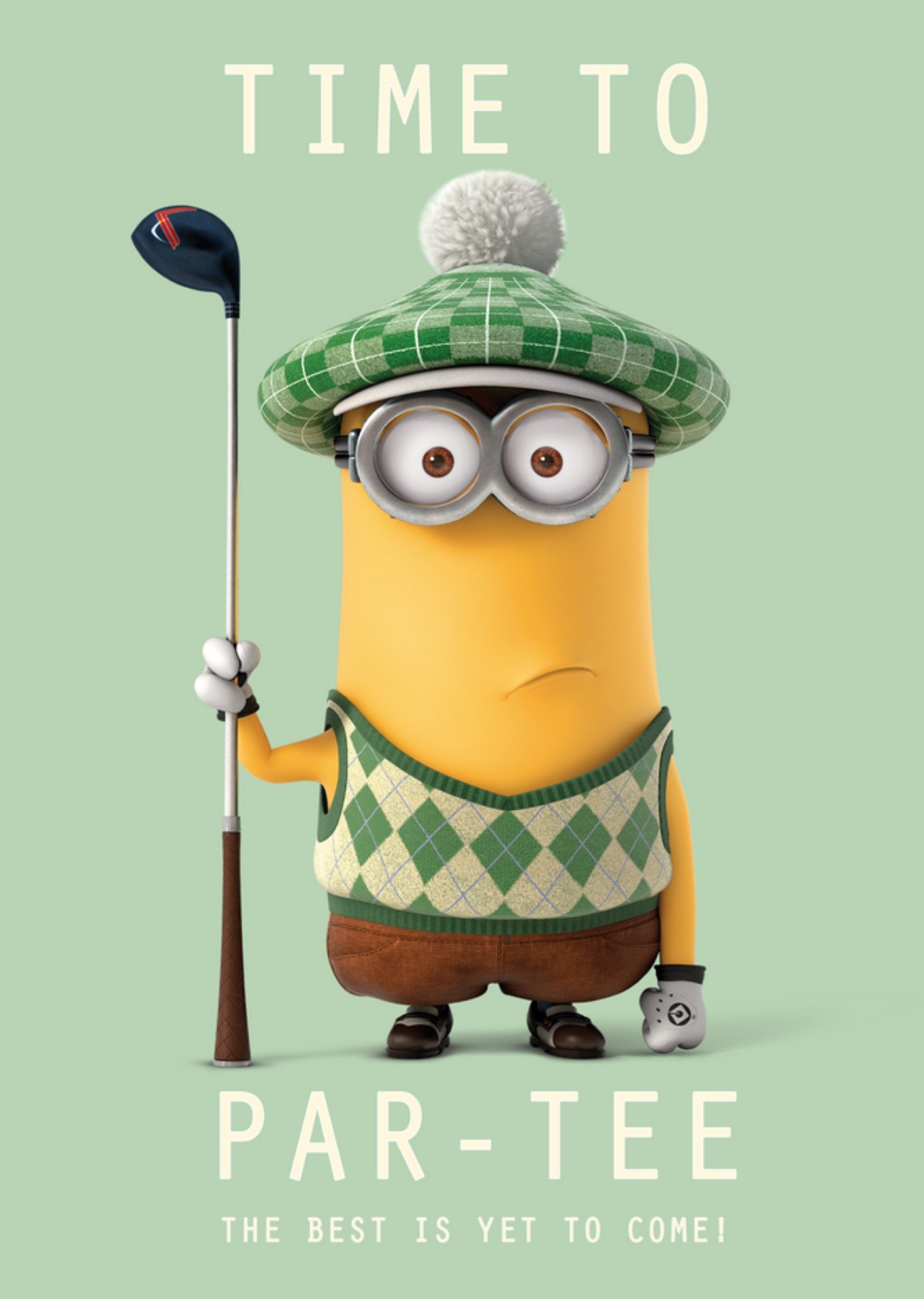 Minions - Verjaardagskaart - Golf - Par-tee