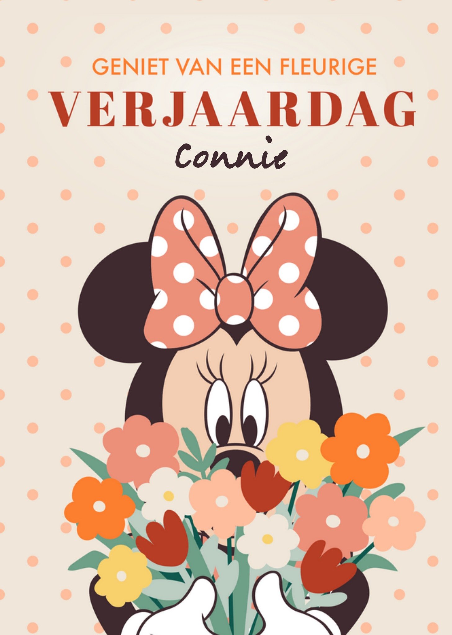 Disney - Verjaardagskaart - Minnie - Aanpasbare naam