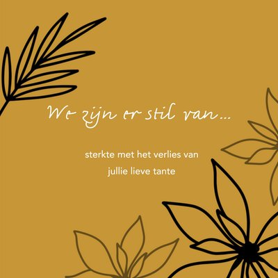 Greetz | Condoleance | We zijn er stil van..