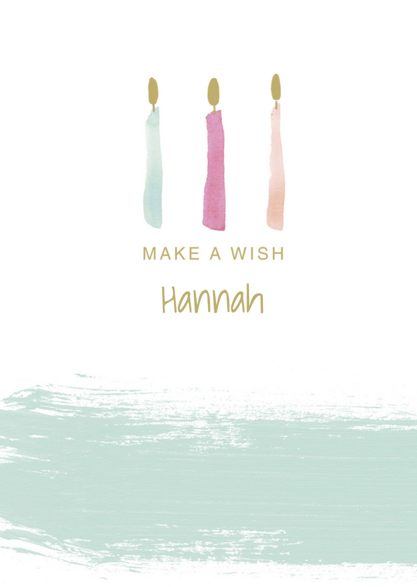 UK Greetings - Make a wish - Eigen naam