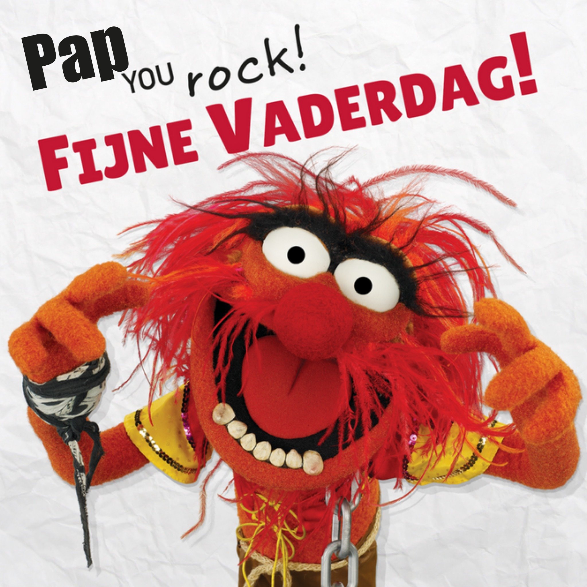 Muppets - Vaderdagkaart - You rock