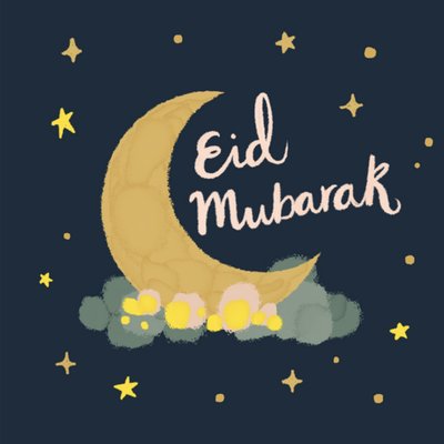 Greetz | Eid Mubarak kaart | Sterren