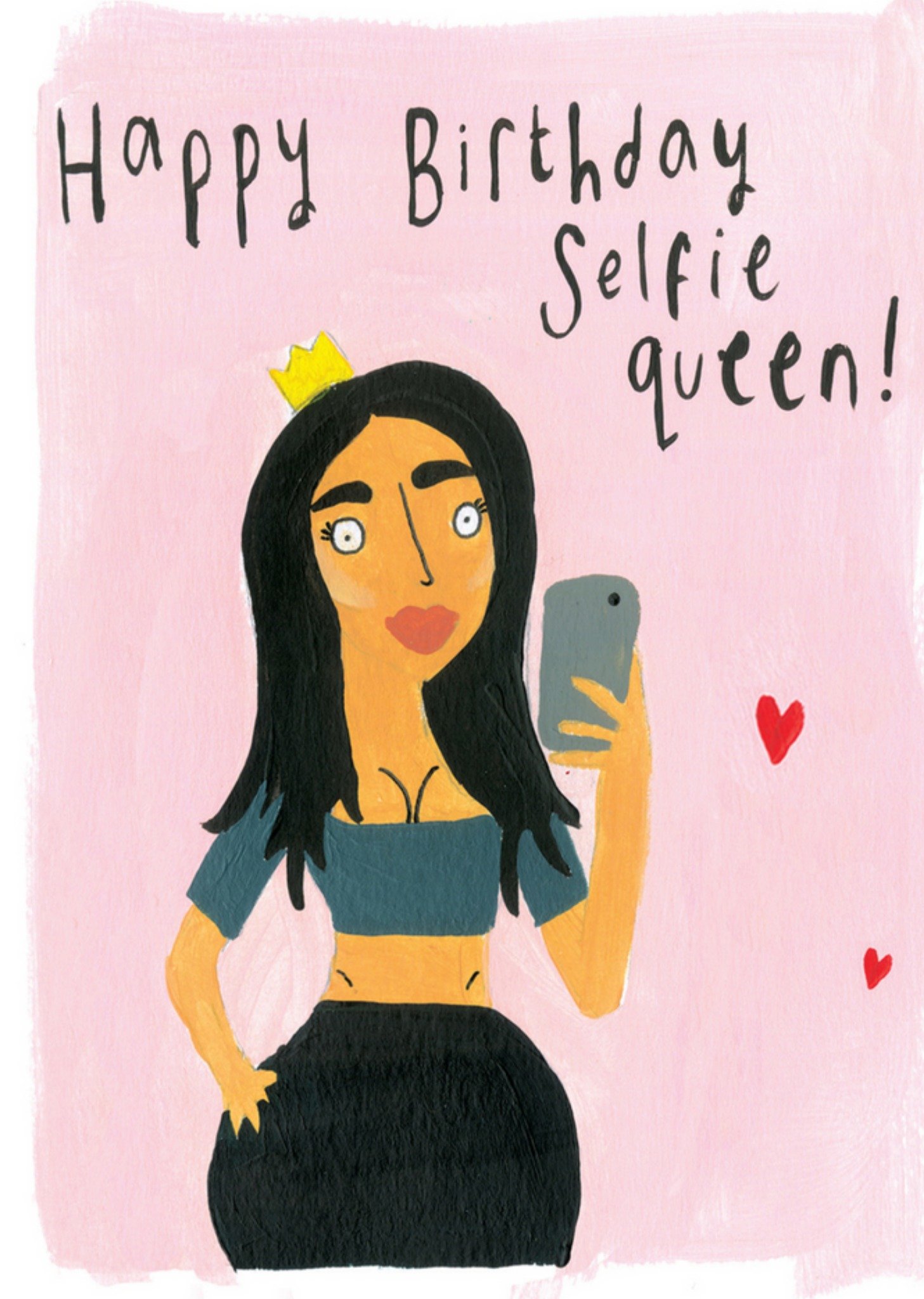 Sooshichacha - Verjaardagskaart - selfie queen
