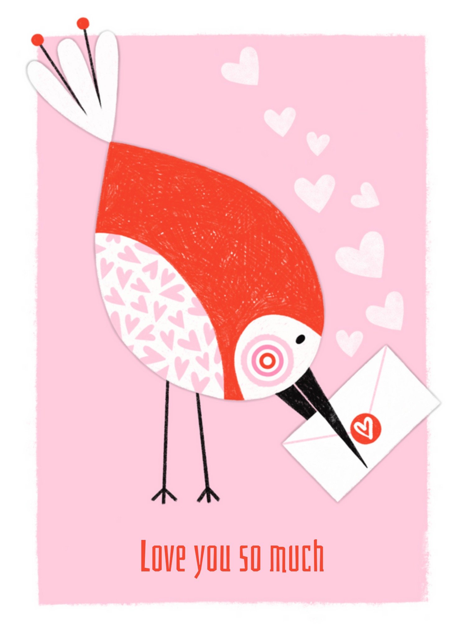 Marieke Witke - Valentijnskaart - vogeltje
