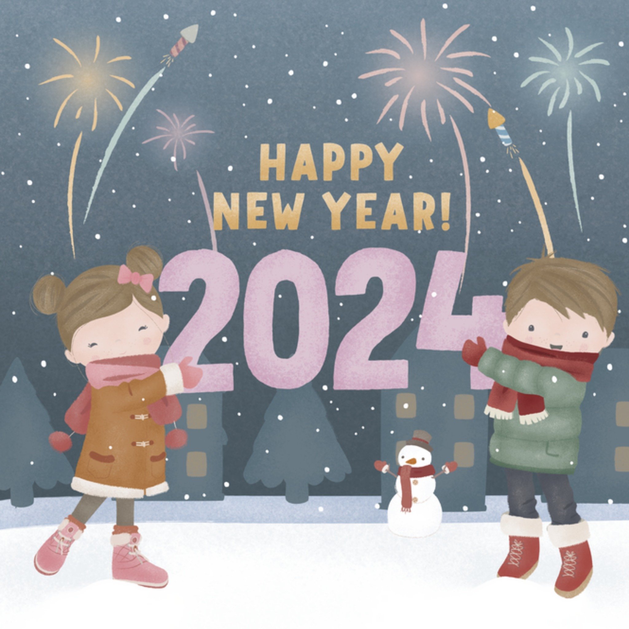 Little Dutch - Nieuwjaarskaart - 2024