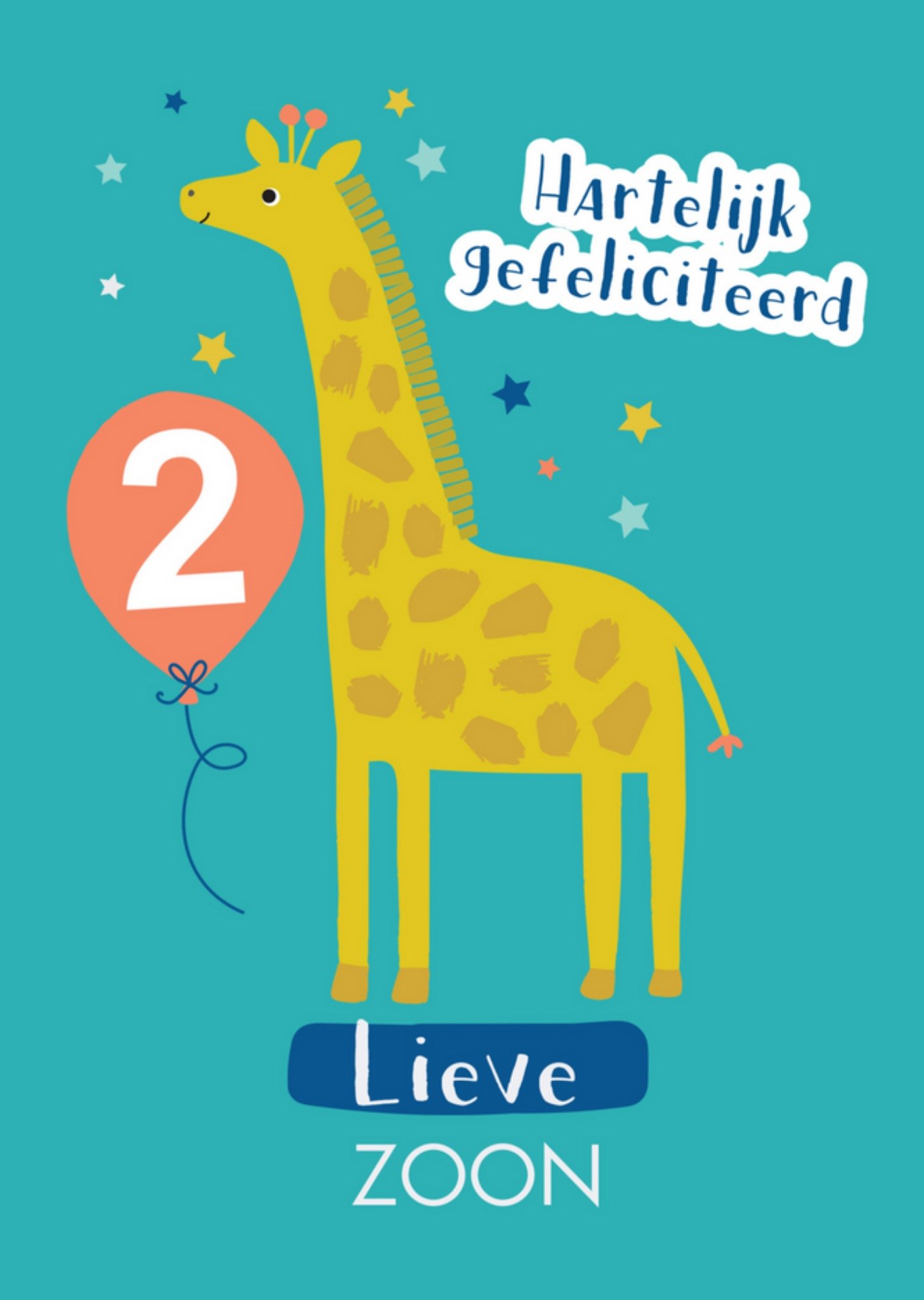 Natalie Alex - Verjaardagskaart - giraf