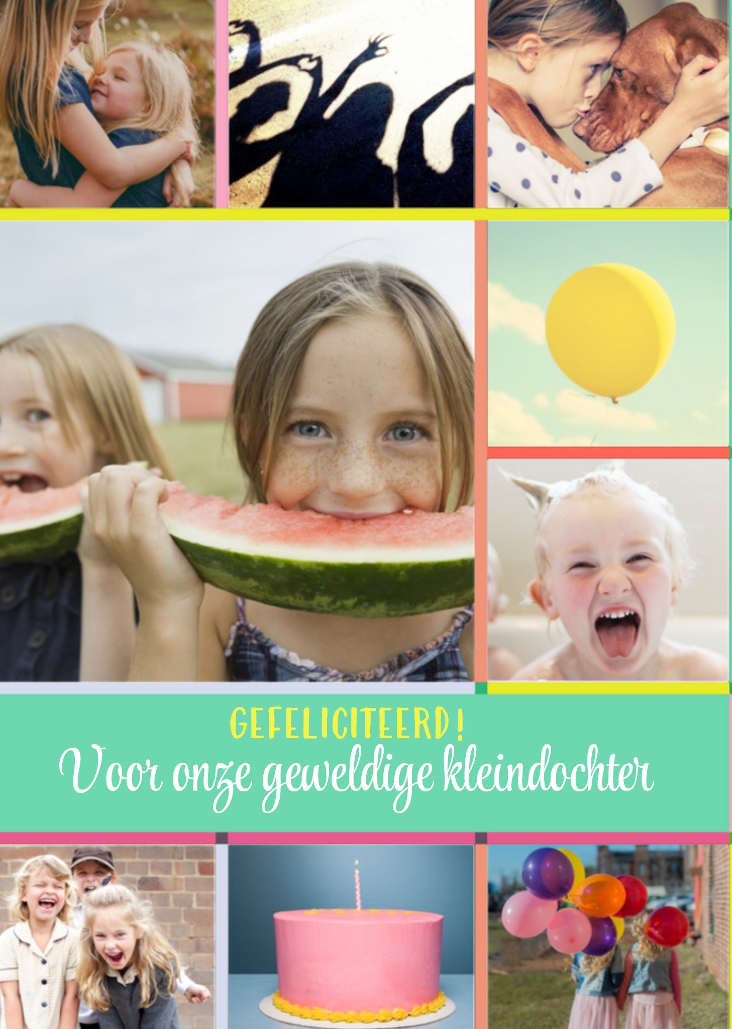 Verjaardagskaart - Fotokaart kleindochter