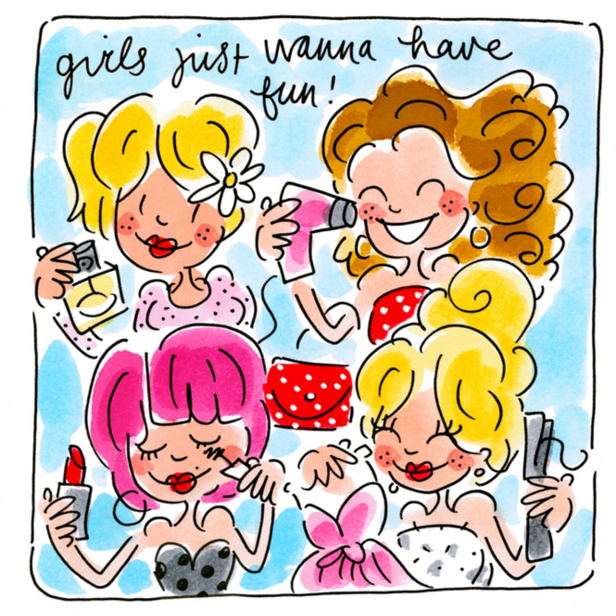 Blond Amsterdam - Vriendschapskaart - vriendinnen 32