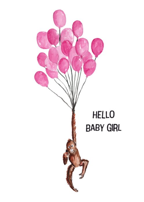 Greetz | Geboortekaart | ballonnen | meisje