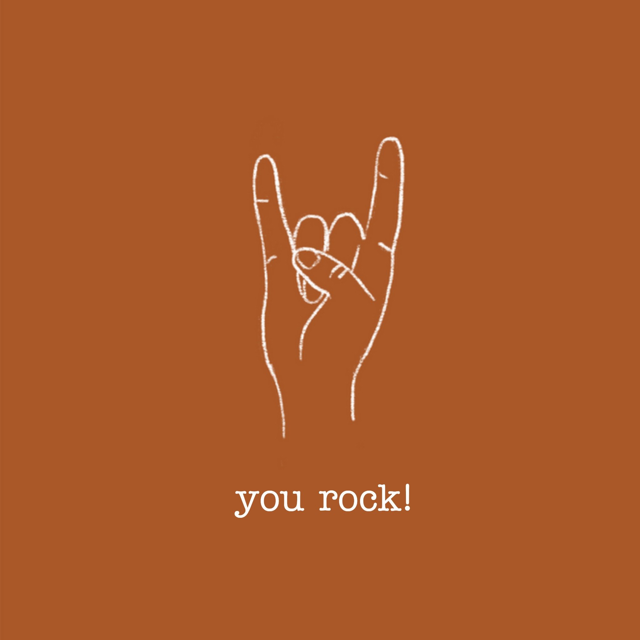 Succeskaart - you rock! - illustratie