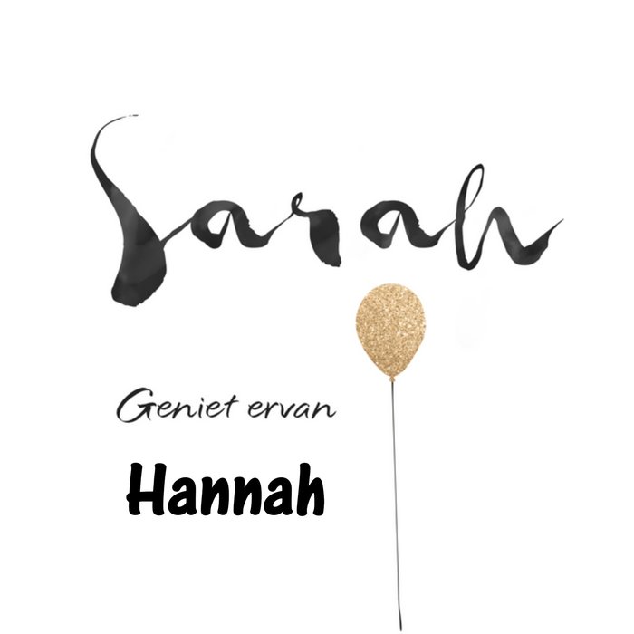 UK Greetings | Verjaardag | Sarah