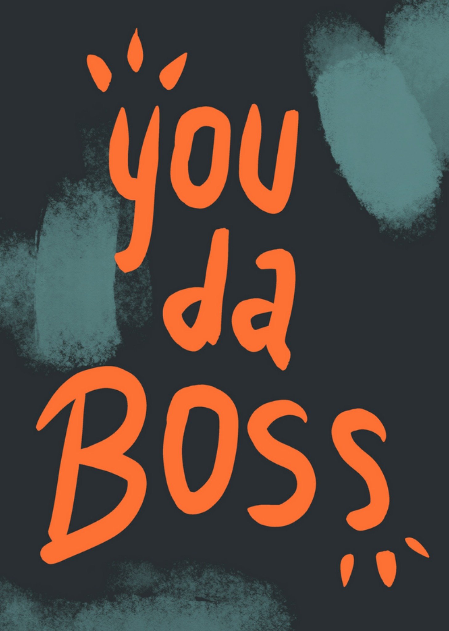 Dag van de baas kaart - Da Boss