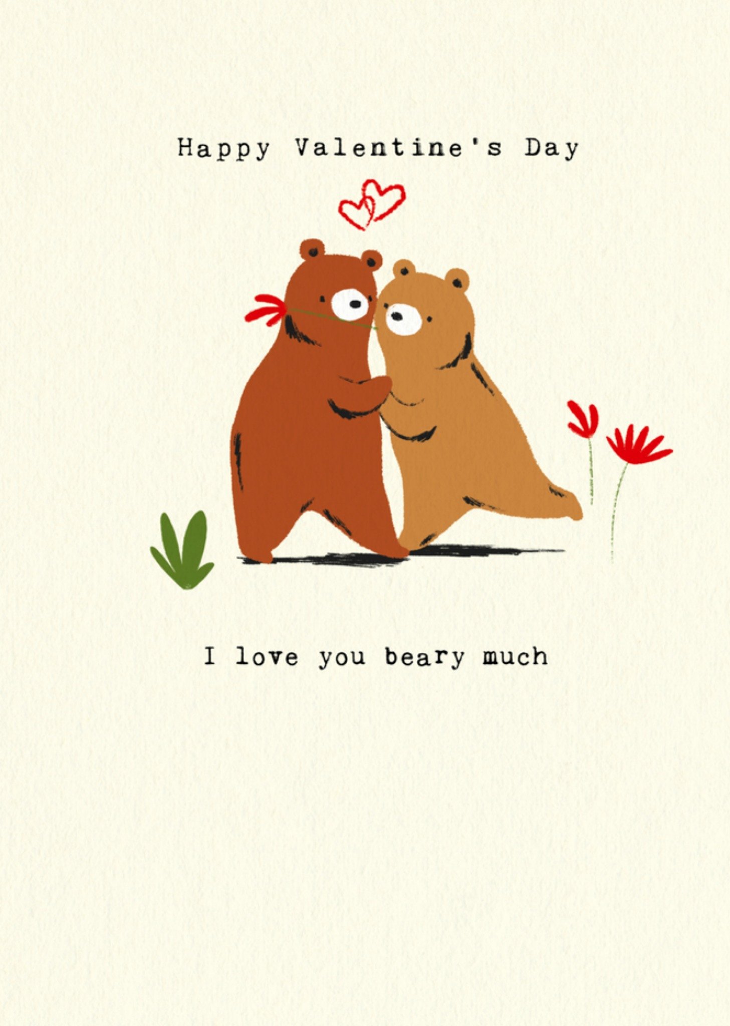 iDrew Illustrations - Valentijnskaart - beer