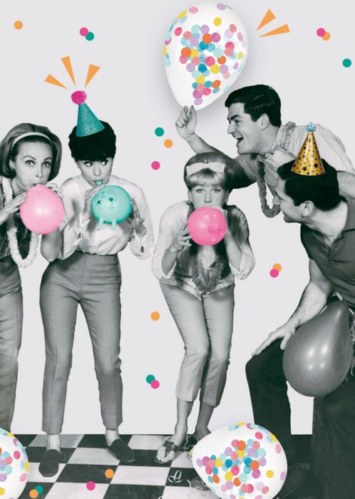 TMS | Verjaardagskaart | feestje | ballonnen
