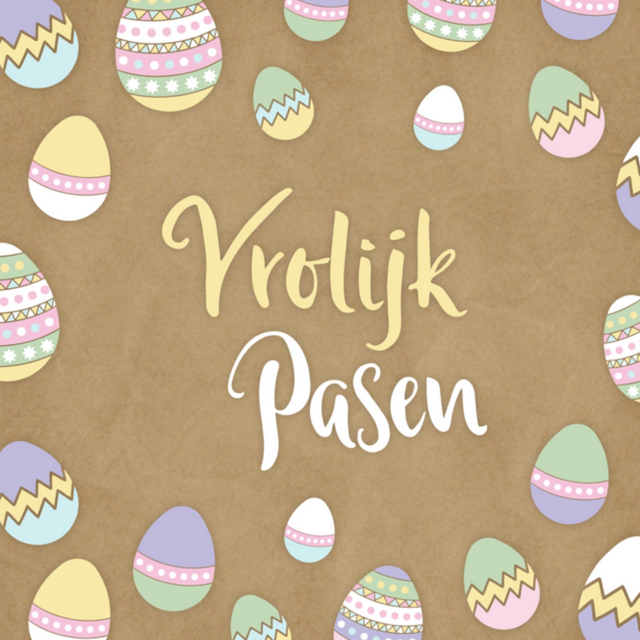 Greetz - Paaskaart - vrolijke pasen - eieren
