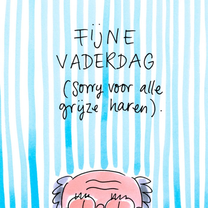 Blond Amsterdam | Vaderdagkaart | grijze haren