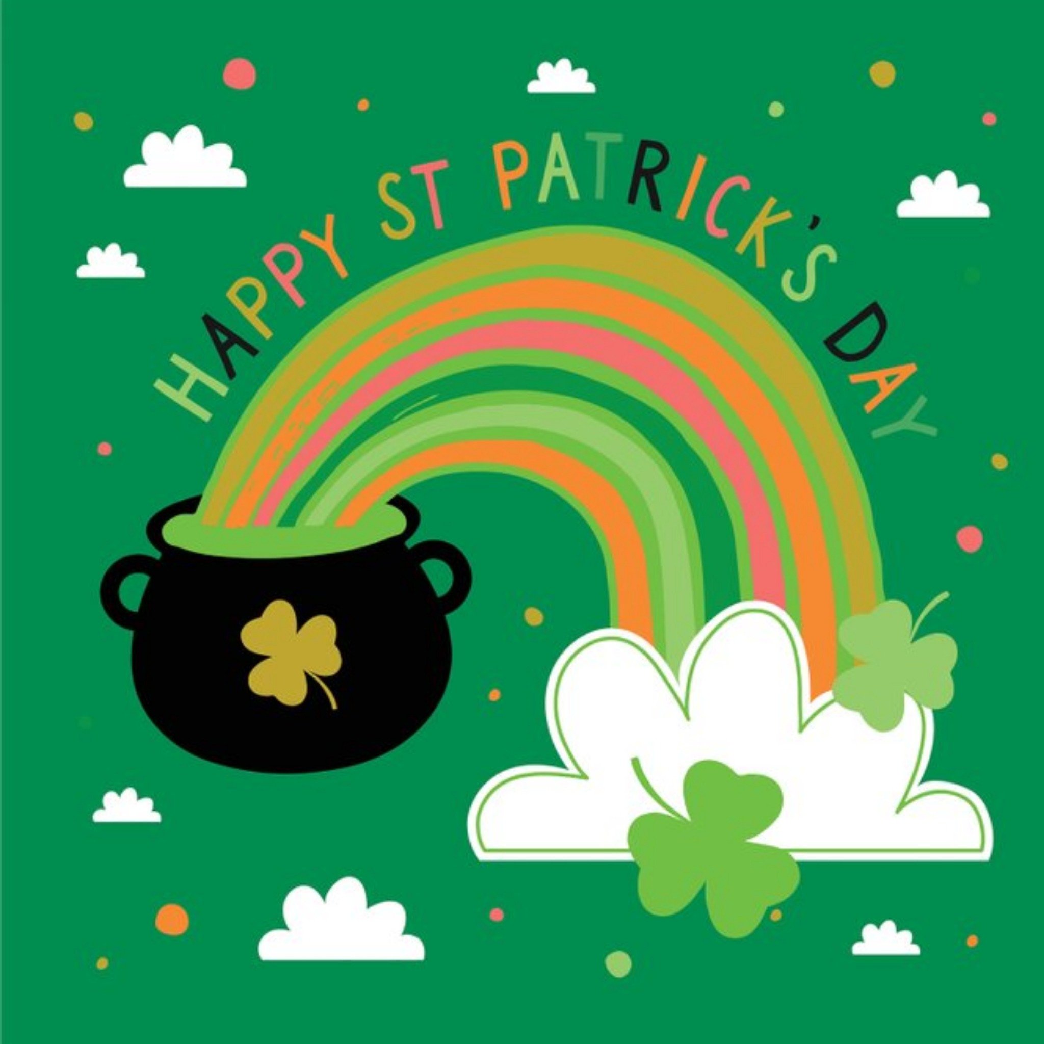 Davora - St Patrick's Day kaart - Gelukkig