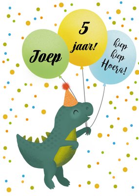 Tsjip | Verjaardagskaart | Dino